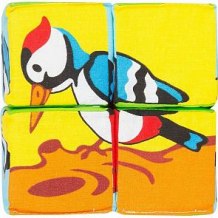 Кубики Мякиши Собери картинку птицы, 6 см ( ID 921214 )