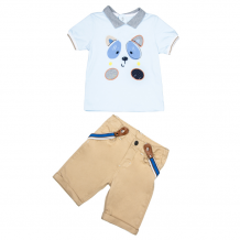 Купить cascatto комплект одежды для мальчика (футболка, бриджи, подтяжки) g-komm18/16 