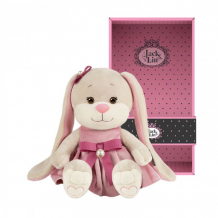 Купить мягкая игрушка jack&lin зайка в платьице с розовым поясом 20 см jl-258-20