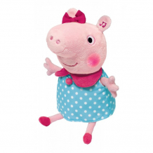 Купить интерактивная игрушка свинка пеппа (peppa pig) мягкая пеппа анимационная речь свет звук 30 см 