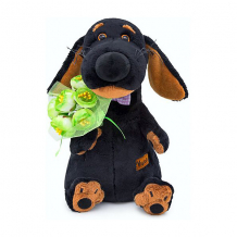Купить мягкая игрушка budi basa собака ваксон с букетом, 25 см ( id 10747763 )