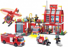 Купить конструктор enlighten brick fire rescue 911 (980 элементов) г45477