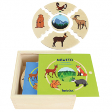 Купить деревянная игрушка beleduc навито среда обитания животных 11580