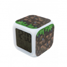 Купить часы pixel crew будильник блок земли пиксельные с подсветкой pc01505
