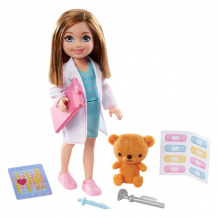 Купить mattel barbie gtn88 barbie набор &quot;карьера челси&quot; кукла+аксессуары (доктор)