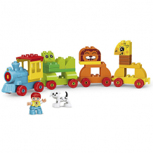 Купить конструктор kids home toys паровоз с животными, 50 деталей ( id 16188405 )