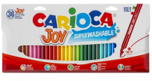 Купить фломастеры carioca набор фломастеров joy 36 цветов в картонной коробке с европодвесом 40556/36