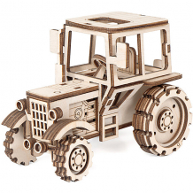 Купить деревянный 3d конструктор подвижный "трактор", lemmo ( id 6918927 )