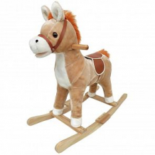 Купить качалка наша игрушка лошадка, цвет: белый/бежевый ( id 12877942 )