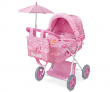 Купить коляска для куклы decuevas с сумкой и зонтиком серии мария 60 см 85023