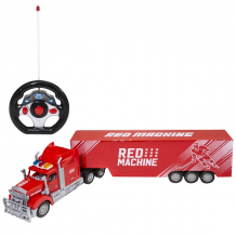 Купить red machine yk-2051rm тягач с прицепом р/у (свет)