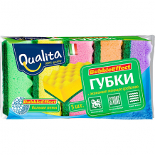 Купить кухонная губка qualita bubble effect, 5 шт ( id 16213545 )