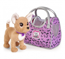 Мягкая игрушка Chi-Chi Love собачка Путешественница с сумкой-переноской 20 см 5893124129