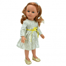 Купить lamagik s.l. кукла нина в белом платье с жёлтым пояском 33 см 33107
