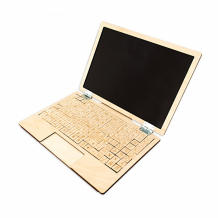 Купить деревянная игрушка сибирские игрушки ноутбук с магнитным экраном русский алфавит 131101