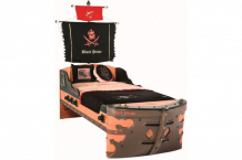 Купить подростковая кровать cilek корабль black pirate 
