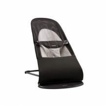 Купить кресло-шезлонг babybjorn balance soft mesh, черный, серый babybjorn 997284609