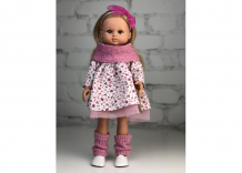 Купить lamagik s.l. кукла нэни в платье с розовом шарфом 42 см 42011c