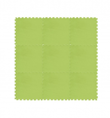 Купить коврик-пазл meitoku цвет: зеленый, 9 деталей 90 х 90 см ( id 10331837 )