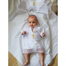 Купить папитто крестильный набор для мальчика: рубашка и пеленка 85х85 1311/1313