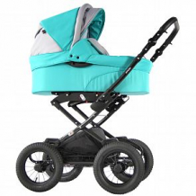 Купить коляска-люлька для новорожденного sevillababy sylvia, цвет: серый/бирюзовый ( id 10816436 )