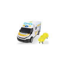 Купить машинка скорой помощи dickie toys iveco daily, 18 см, свет и звук ( id 14935345 )