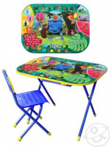 Набор детской мебели Дэми Всезнайка-Маугли (без пенала), цвет: синий ( ID 2736959 )