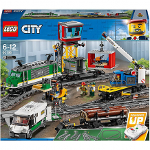Купить конструктор lego city 60198: товарный поезд ( id 8005860 )