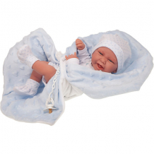 Купить кукла-младенец munecas antonio juan матео в голубом, 42 см ( id 10988205 )