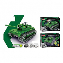Купить конструктор 2 в 1 наша игрушка, радиоуправляемый танк, 453 детали ( id 11579269 )