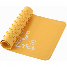 Купить антискользящий резиновый коврик для ванны roxy-kids, жёлтый ( id 10734331 )