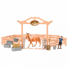 Купить masai mara набор фигурок животных мир лошадей (авелинская лошадь, фермер, конюшня, инвентарь) мм205-059