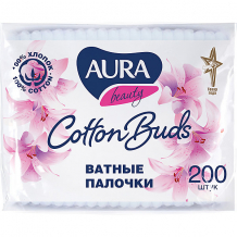 Купить ватные палочки aura, 200 шт ( id 16213514 )