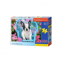 Купить пазл castorland premium щенок французского бульдога, 100 элементов ( id 16160154 )