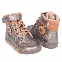 Купить ботинки лель, цвет: серый/оранжевый ( id 11133650 )