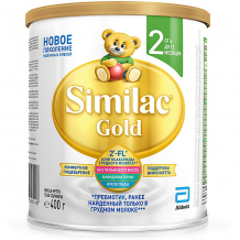 Купить молочная смесь similac gold 2, с 6 мес, 400 г ( id 16174400 )