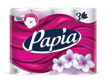 Купить papia туалетная бумага балийский цветок 3 слоя 12 шт. 5058576