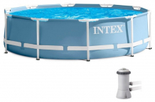 Купить бассейн intex бассейн каркасный круглый prism frametm 305х76 см 26702np