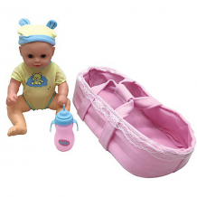Купить кукла-младенец king time карапуз в переноске, 35 см ( id 16188490 )