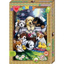 Купить набор для изготовления картины "я люблю щенят" ( id 5541635 )