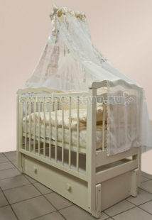 Купить детская кроватка можгинский лесокомбинат купава (продольный маятник) кр-009.1.1.