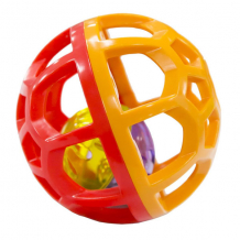 Купить little hero 2005a-1 шарик-погремушка (красный/оранжевый)