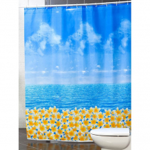 Купить miranda шторы для ванн полиэстер ocean fresh 200х180 mrd.01.11092