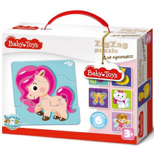 Купить макси пазлы baby toys зигзаг "для принцесс", 18 элементов ( id 7926228 )