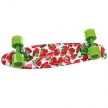 Купить скейт мини круизер turbo-fb stawberry grass red/green/white 22 (55.9 см) белый,красный,зеленый ( id 1121775 )