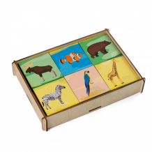 Купить деревянная игрушка paremo игровой набор мемори животные pe720-84