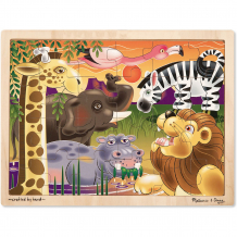 Купить мои первые пазлы melissa & doug "африка", 24 элемента ( id 11154653 )