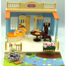 Купить sharktoys koala town кукольный домик с мебелью и куклой фигуркой животного кухня 1310000004