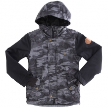 Купить куртка утепленная детская quiksilver ridge black grey camokazi серый ( id 1189289 )