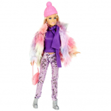 Купить карапуз кукла софия одета в меховую шубку, розовую шапочку и брюки 29 см 66001-w28-s-bb